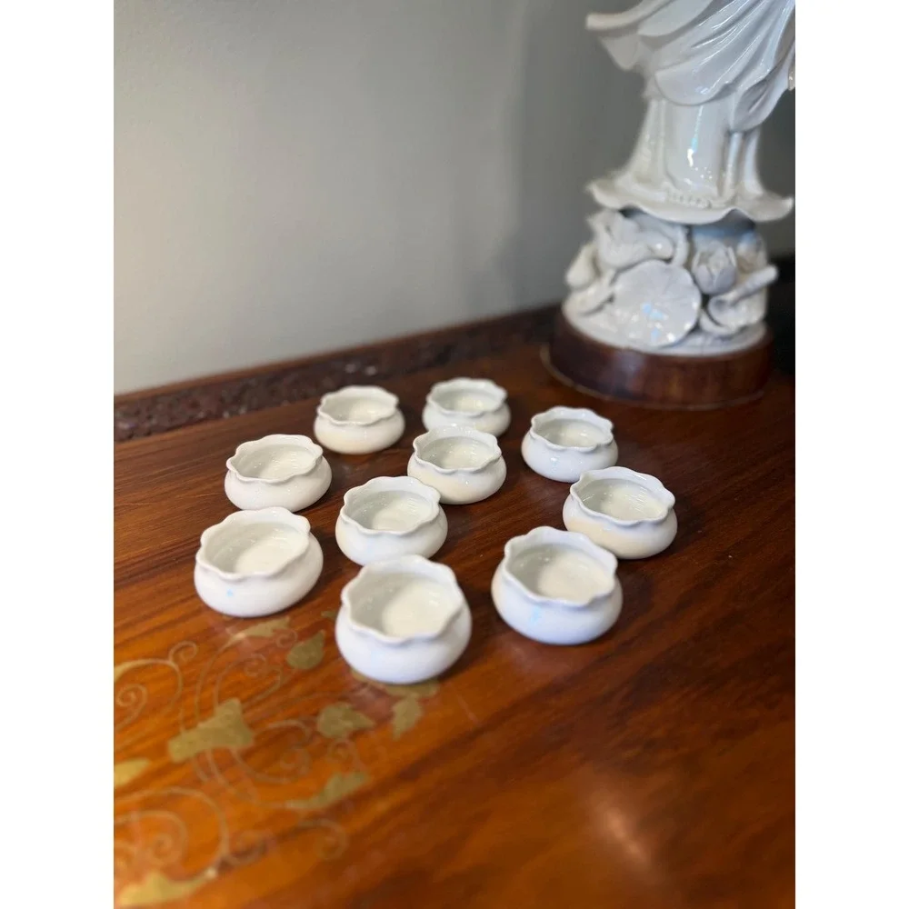 Antique Royal Austria‎ Salt Cellars Set of 10 c.1900